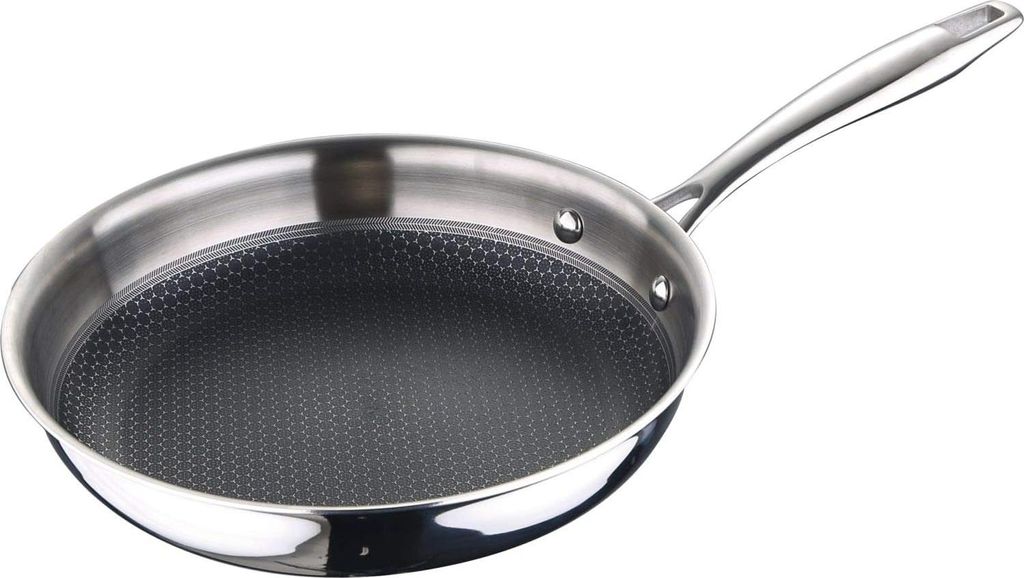 Markenlos Hi-Tech 3 frying pan with non-stick coating - stainless steel - 28 cm