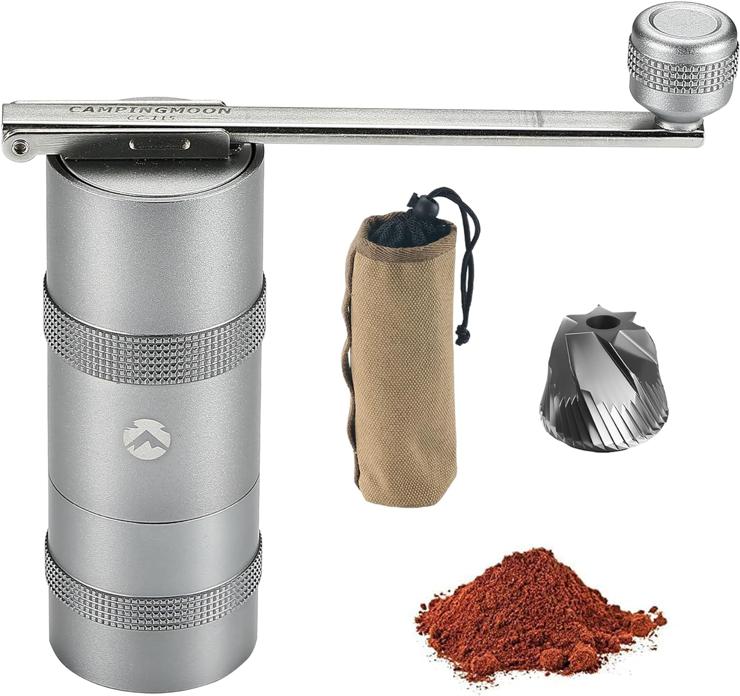 camping moon Campingmoon Small Stainless Steel Manual Coffee Grinder CC-115