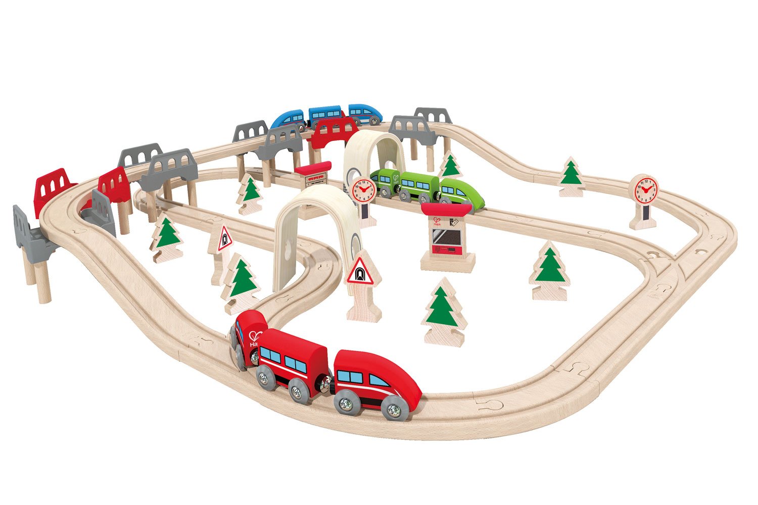 Hape High And Low Train Set