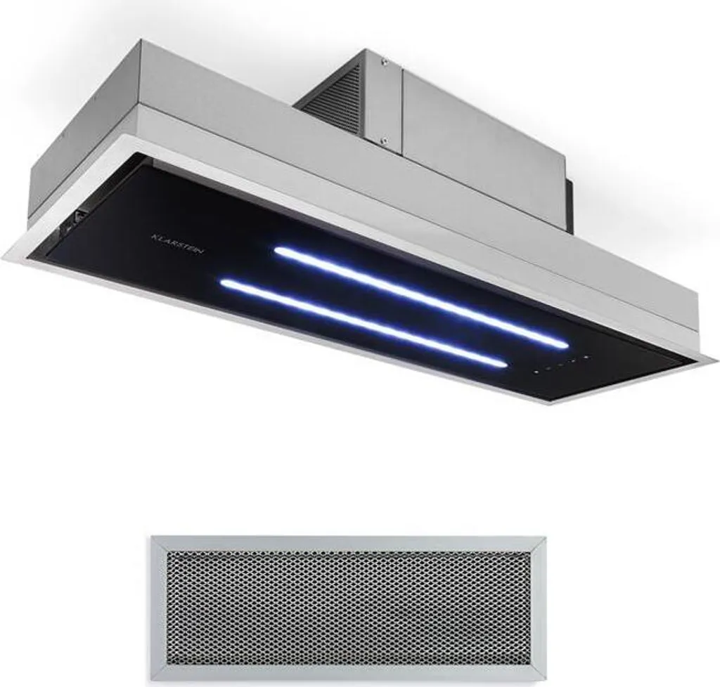 KLARSTEIN High Line ceiling hood 77 cm 410 m³/h 75W 3 speeds remote control black