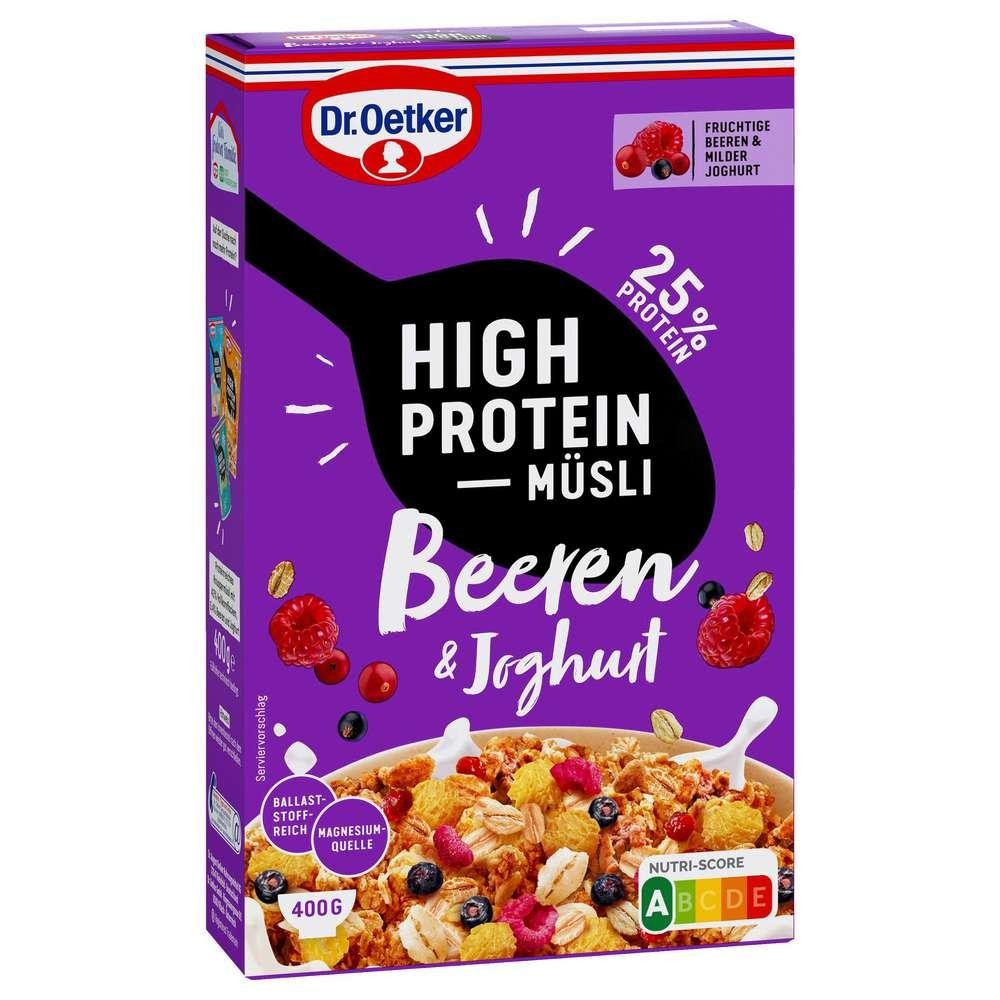 Dr. Oetker High protein muesli, berries & yogurt