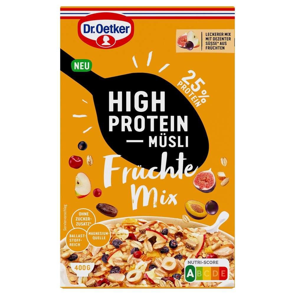 Dr. Oetker High protein muesli, fruit mix