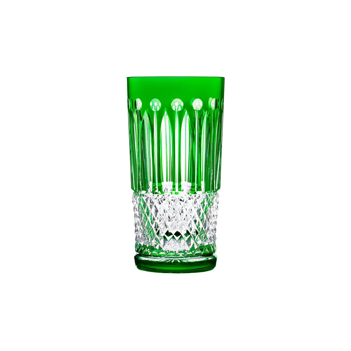 Tommy highball glass, green, by Saint-Louis