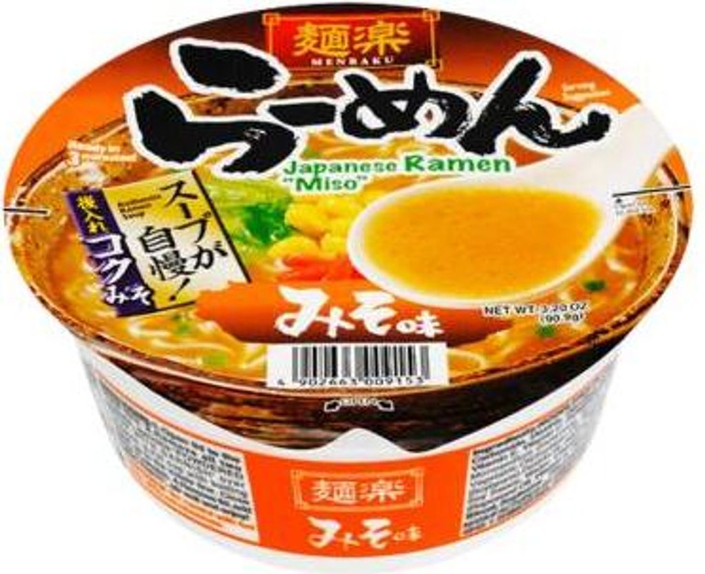 EasyCookAsia Hikari Menraku Japanese Miso Ramen Cup 90.9g