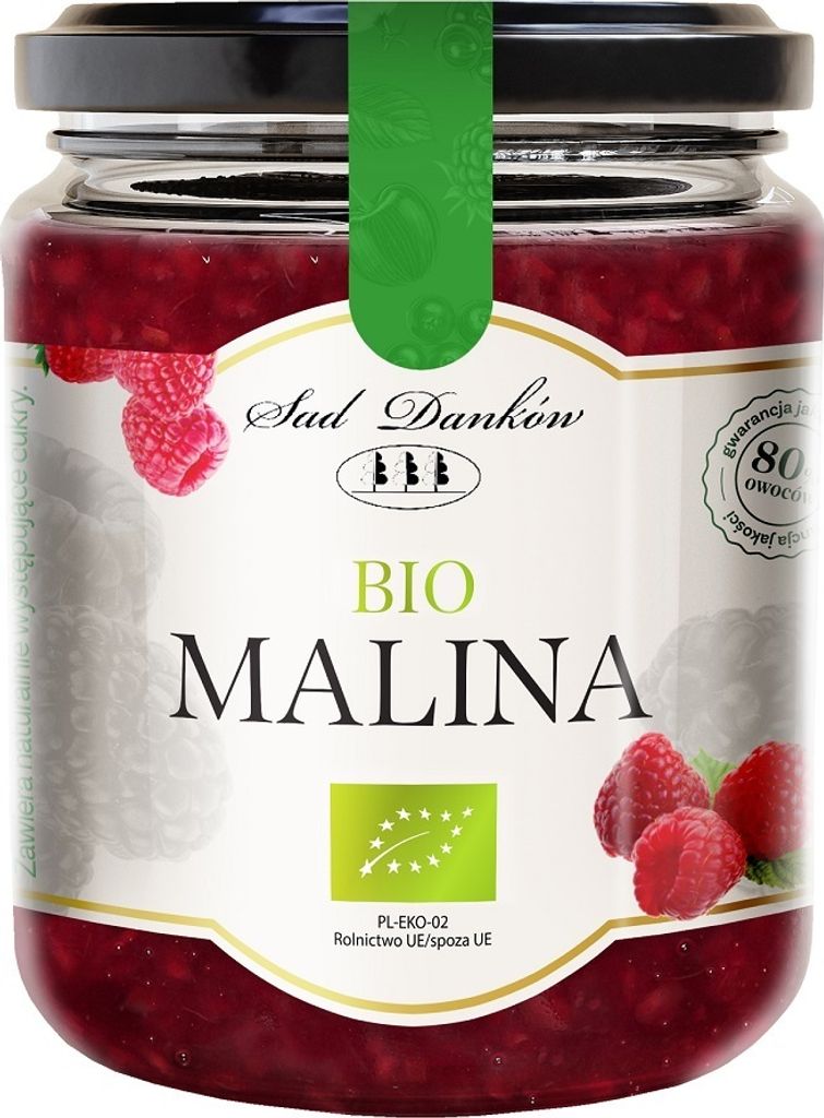 Biogo RASPBERRY 80% 260g - SAD DANKÓW 260g