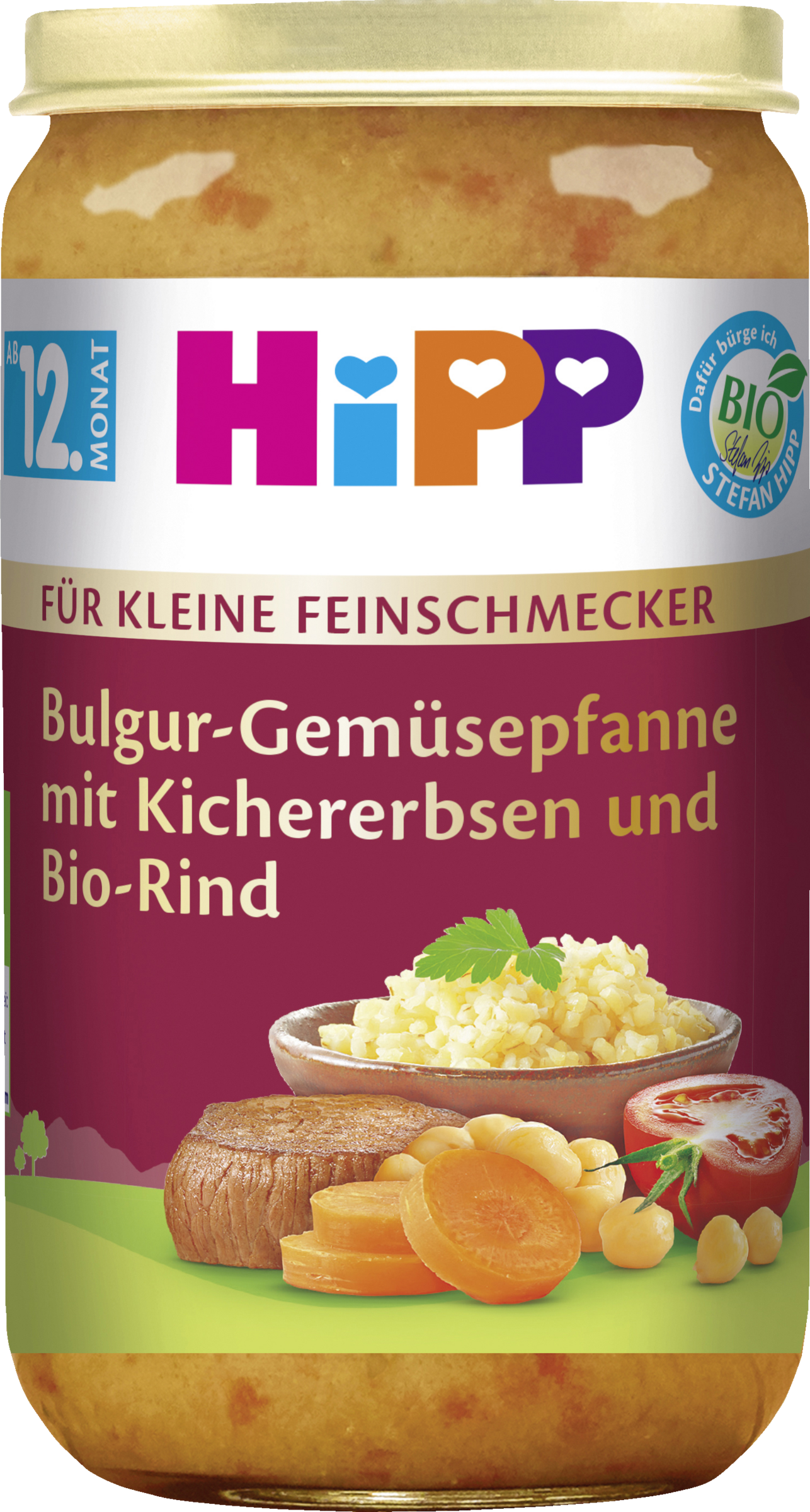 HiPP ORGANIC Bulgur Vegetable Pan with Chickpeas and Organic Beef