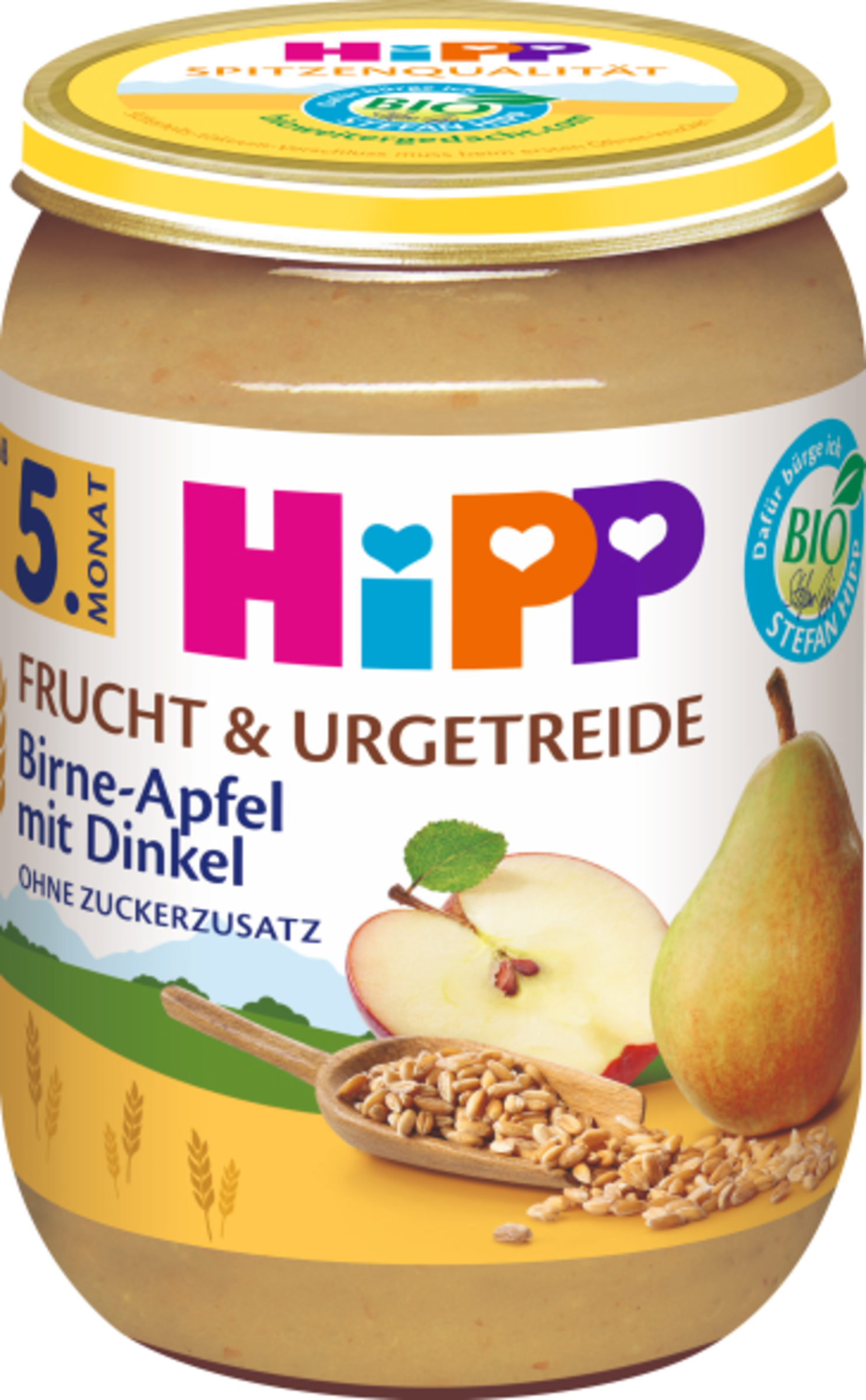 HiPP Organic Fruit & Ancient Grains Pear in Apple with Spelt