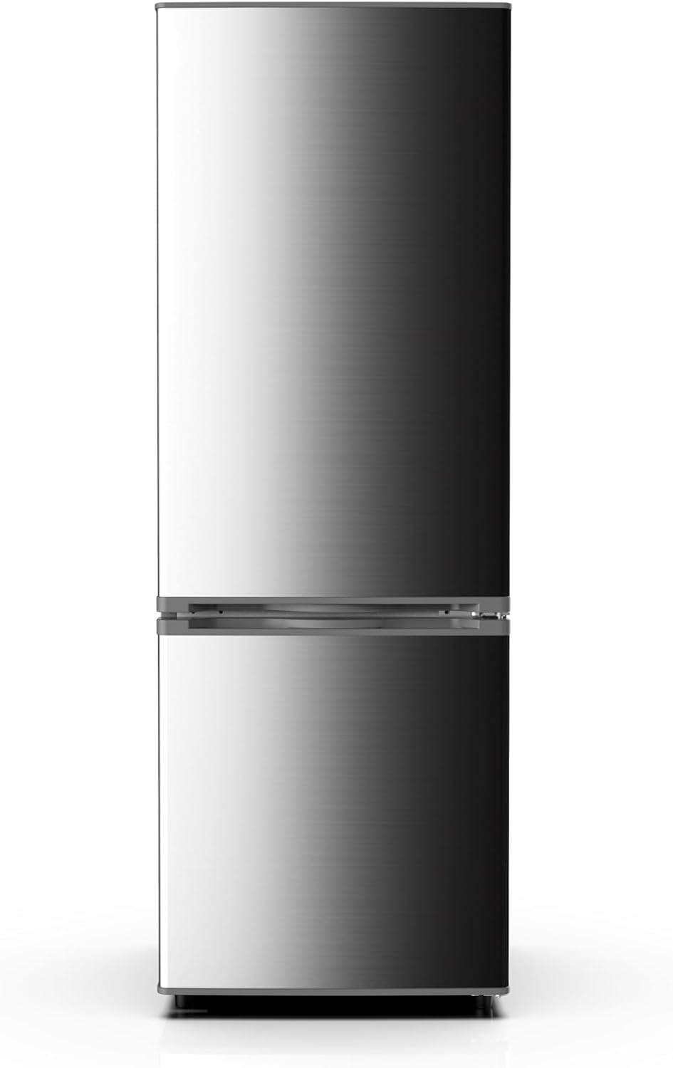 PKM KG170IXCAZ Fridge-Freezer | Inox Design | 123 Litres Cooling | 38 Litres Freezing | Energy Efficiency Class C | LED Lighting | 112 kWh | Freestanding