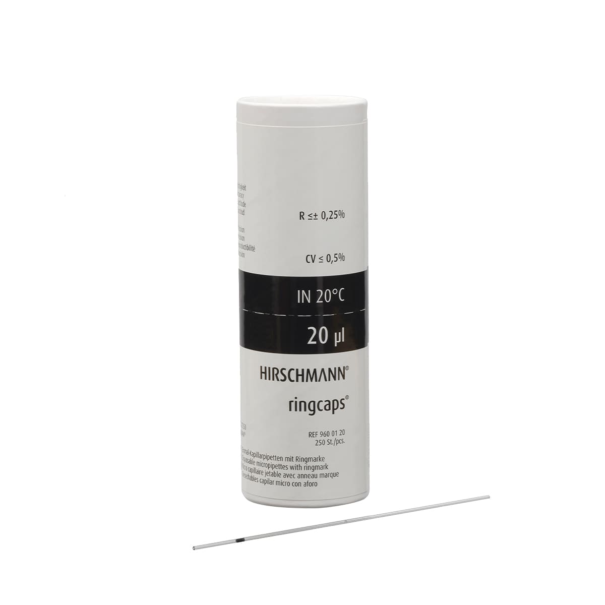 Hirschmann Disposable Micro Pipettes, 200 pieces, 50 μl Black
