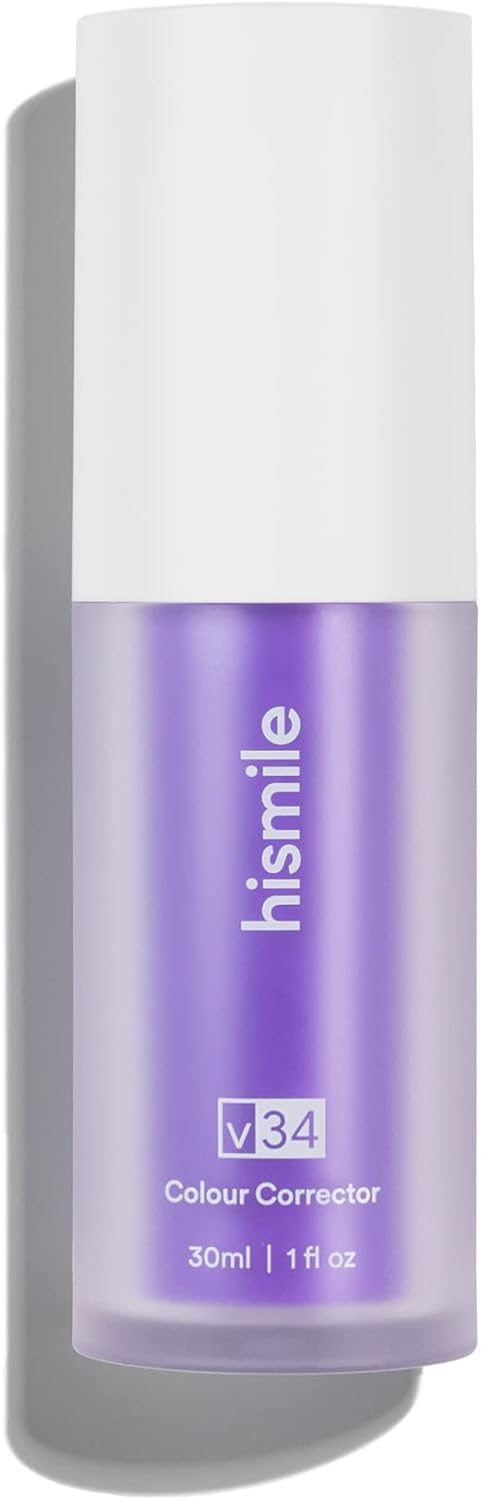 Hismile v34 Colour Corrector, Purple Teeth Whitening, Gum Removal, Teeth Whitening Booster, Purple Toothpaste, Colour Corrector, Tooth Colour Corrector