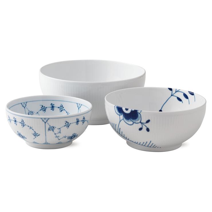Royal Copenhagen History Mix Bowl Set 3 Pack