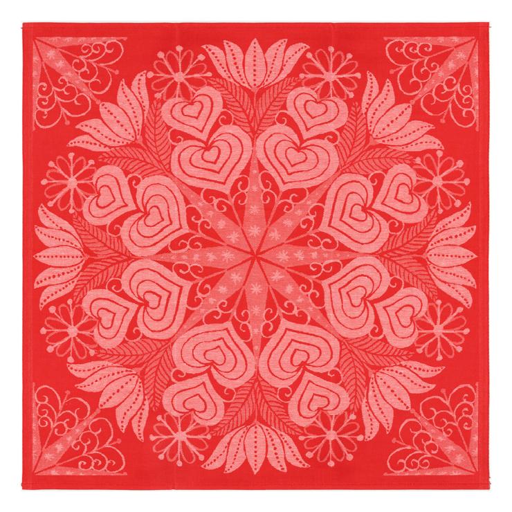ekelund-linnevaveri Hjärtbo Cloth 80 X 80 Cm