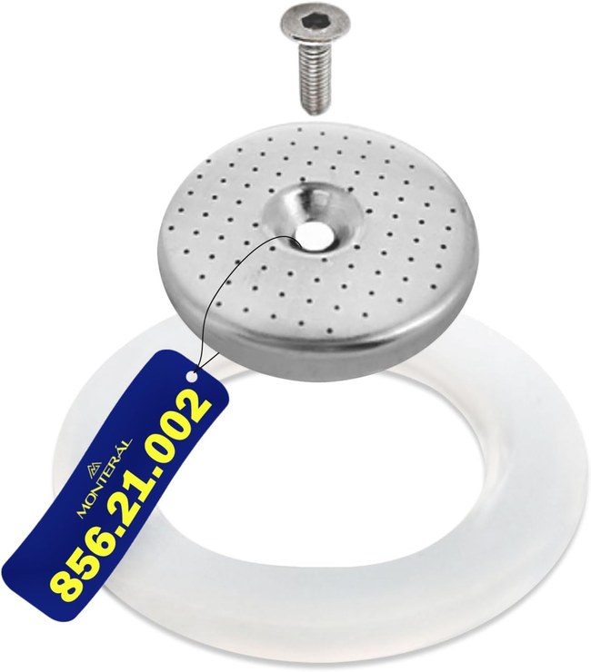 Seal with Filter and Screw for the Kettle of the Espresso Maker with Original Code 856.21.002 for Bialetti Mokona MONTERAL