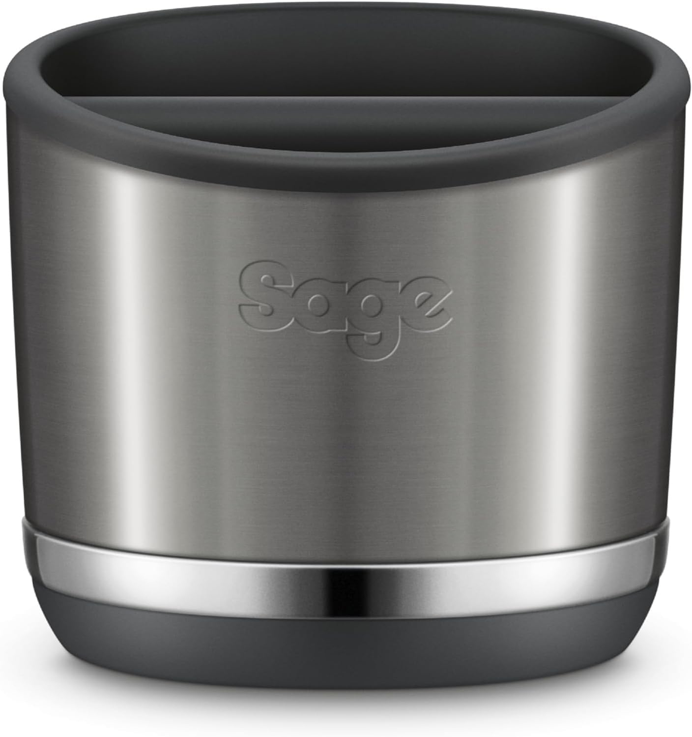 Sage - The Knock Box 20 - Knock Container - For Easy & Clean Disposal of Coffee Capsules - Up to 20 Espresso Pods - Black Stainless Steel