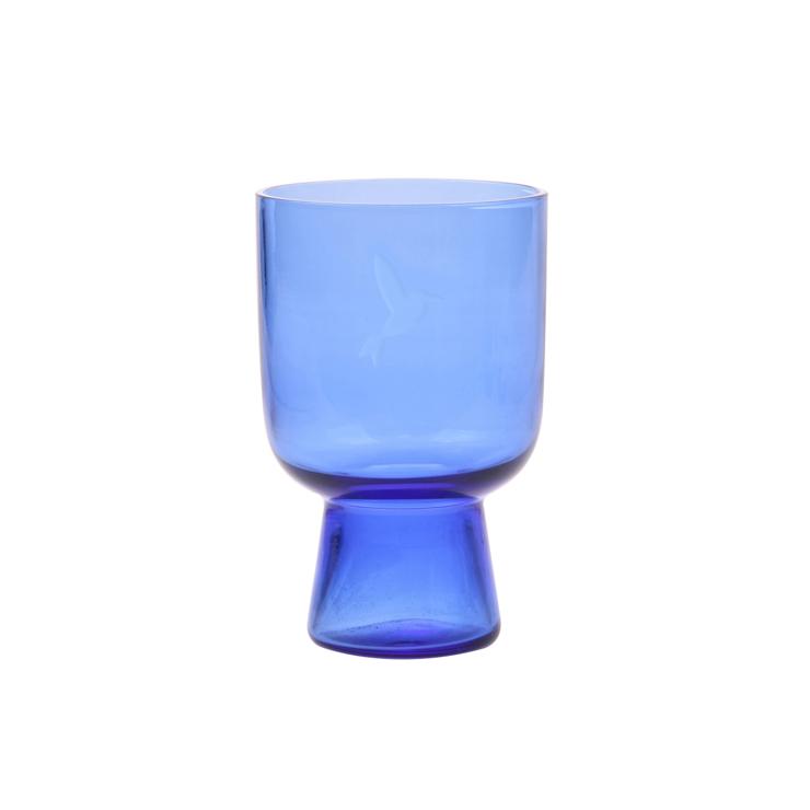 hk-living Hkliving Engraved Water Glass Blue