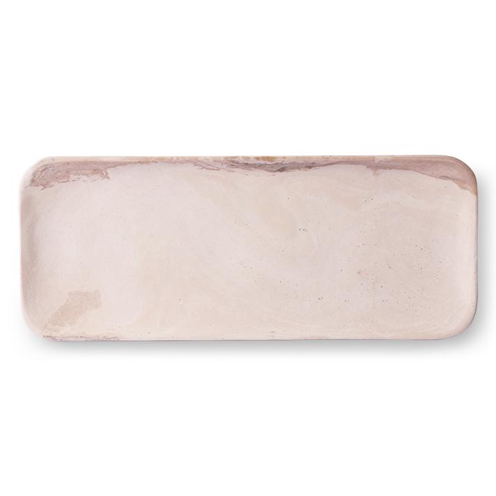 hk-living Hkliving Marble Tray 30 X 12Cm