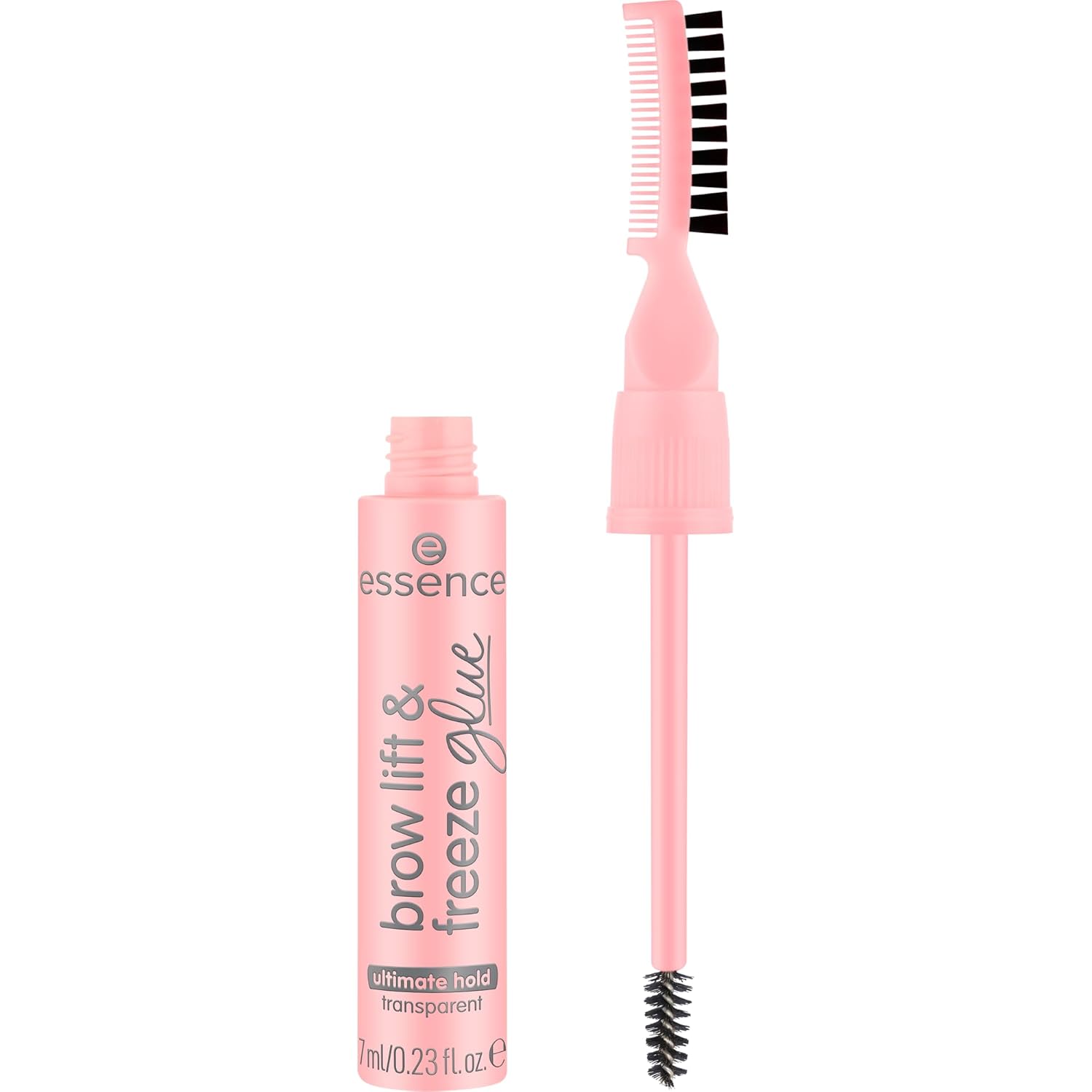essence brow lift & freeze glue, eyebrow gel, no. 01, transparent, long-lasting, defining, fixing, translucent, vegan, nanoparticles free, without perfume, oil-free, pack of 3 (3 x 7 ml)