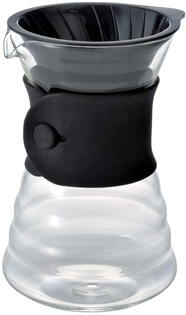 Hario 500 ml V60 Drip Decanter Pourover Coffee Brewer Server for 2 - 3 Cups, Transparent