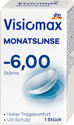 Visiomax Monthly contact lens, diopter -6.00, 1 piece
