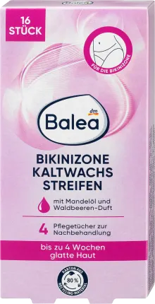 Balea Cold wax strips bikini zone, 16 st