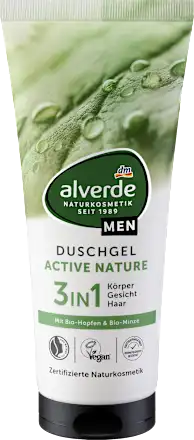 alverde MEN Duschgel Active Nature 3in1, 200 ml