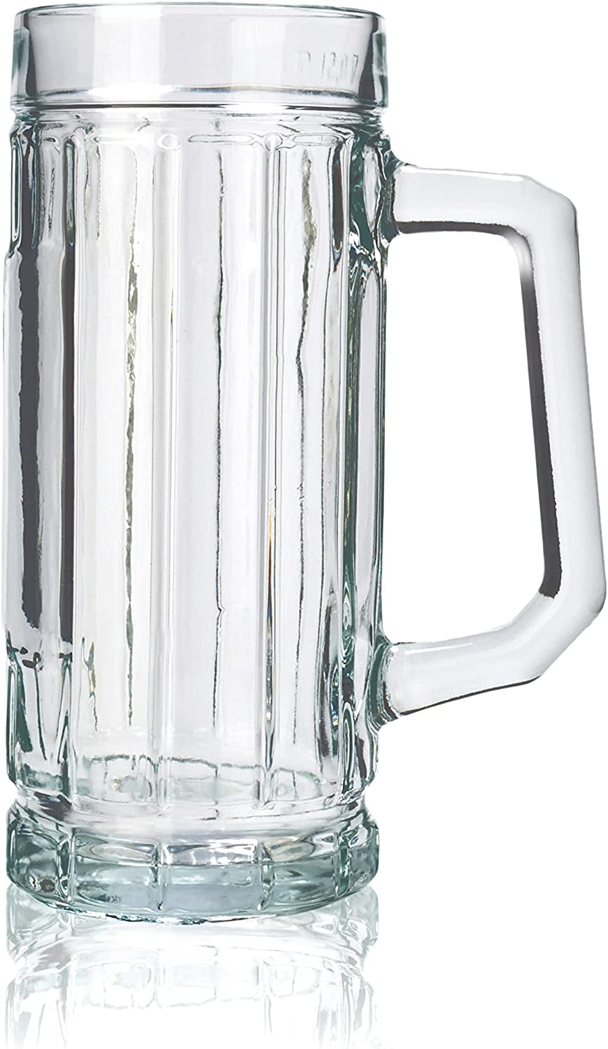 Stölzle Lausitz Stölzle Oberglas Gambrinus Beer Mugs / Set of 6 Beer Mugs 0.25 Litres / Sturdy Beer Jug / Beer Glasses 0.25 Litres Made of Soda Lime Glass / Beer Mugs 0.25 Litres Dishwasher Safe