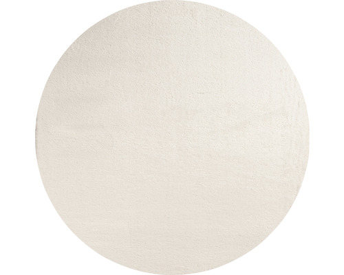High-pile rug Romance beige round Ø 160 cm