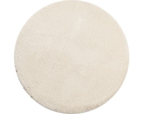 SoleVito High-pile rug Romance beige round Ø 80 cm, 80 x 80 cm