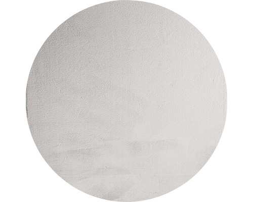 SoleVito High-pile rug Romance grey silver round Ø 80 cm, 80 x 80 cm