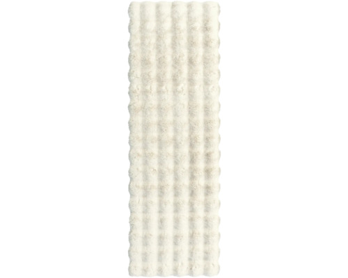 SoleVito High-pile carpet runner Romance Bubble beige 50x150 cm