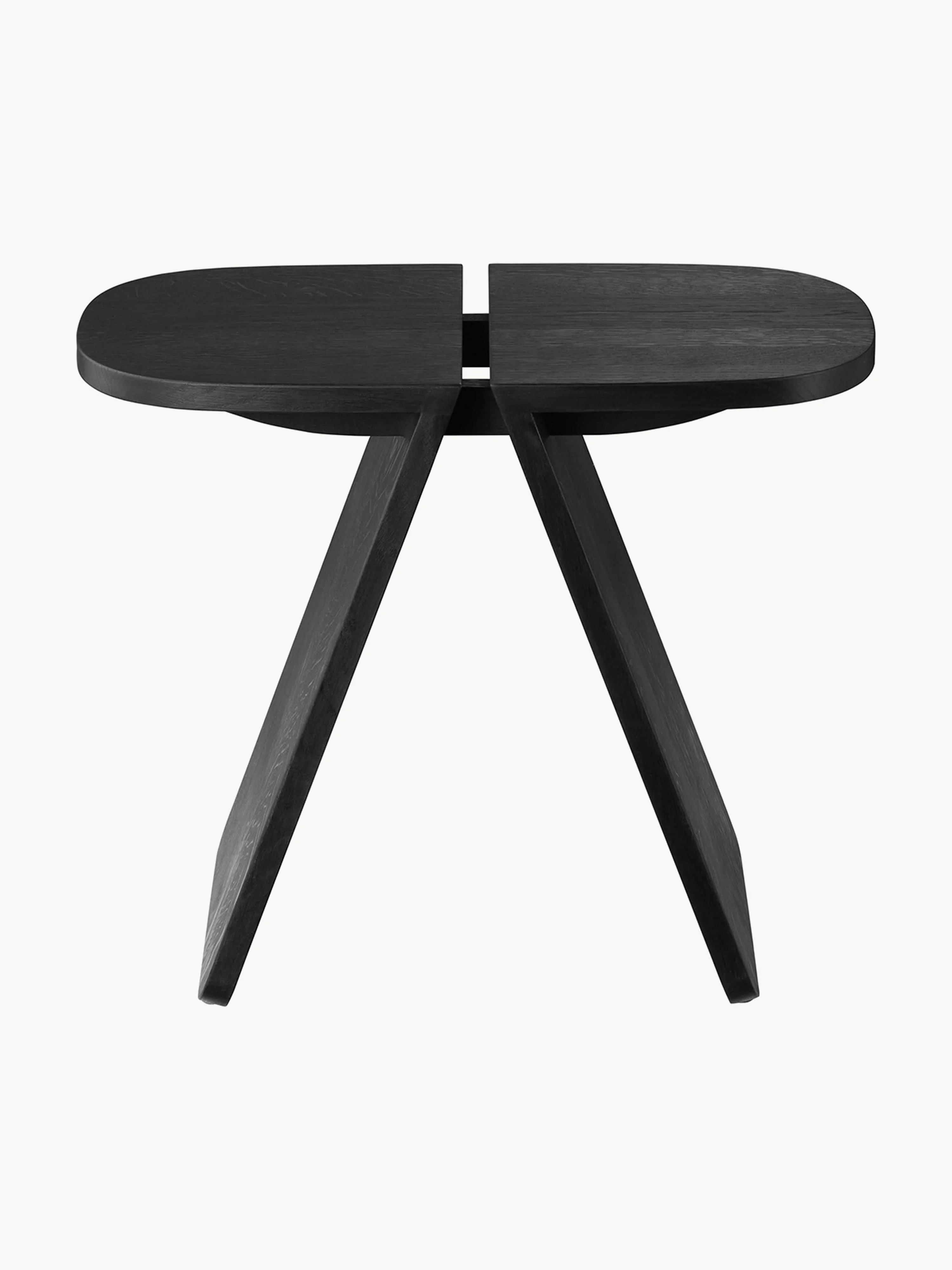 blomus Avio stool made of oak wood, Oak wood, lacquered black