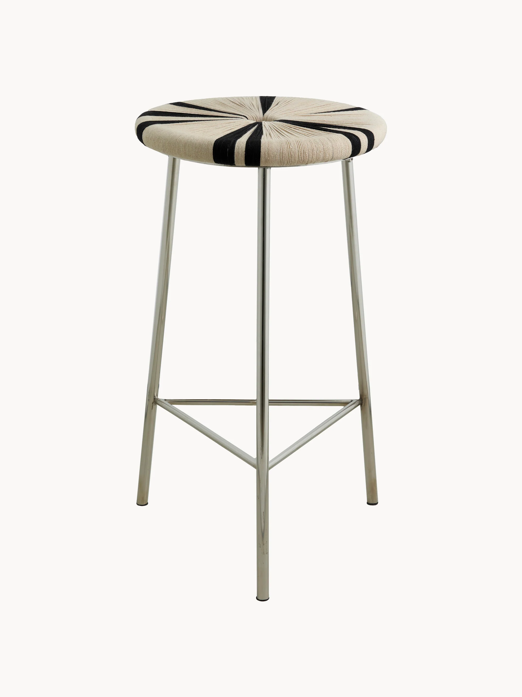 Nordal Morice stool, high - Black/Ivory