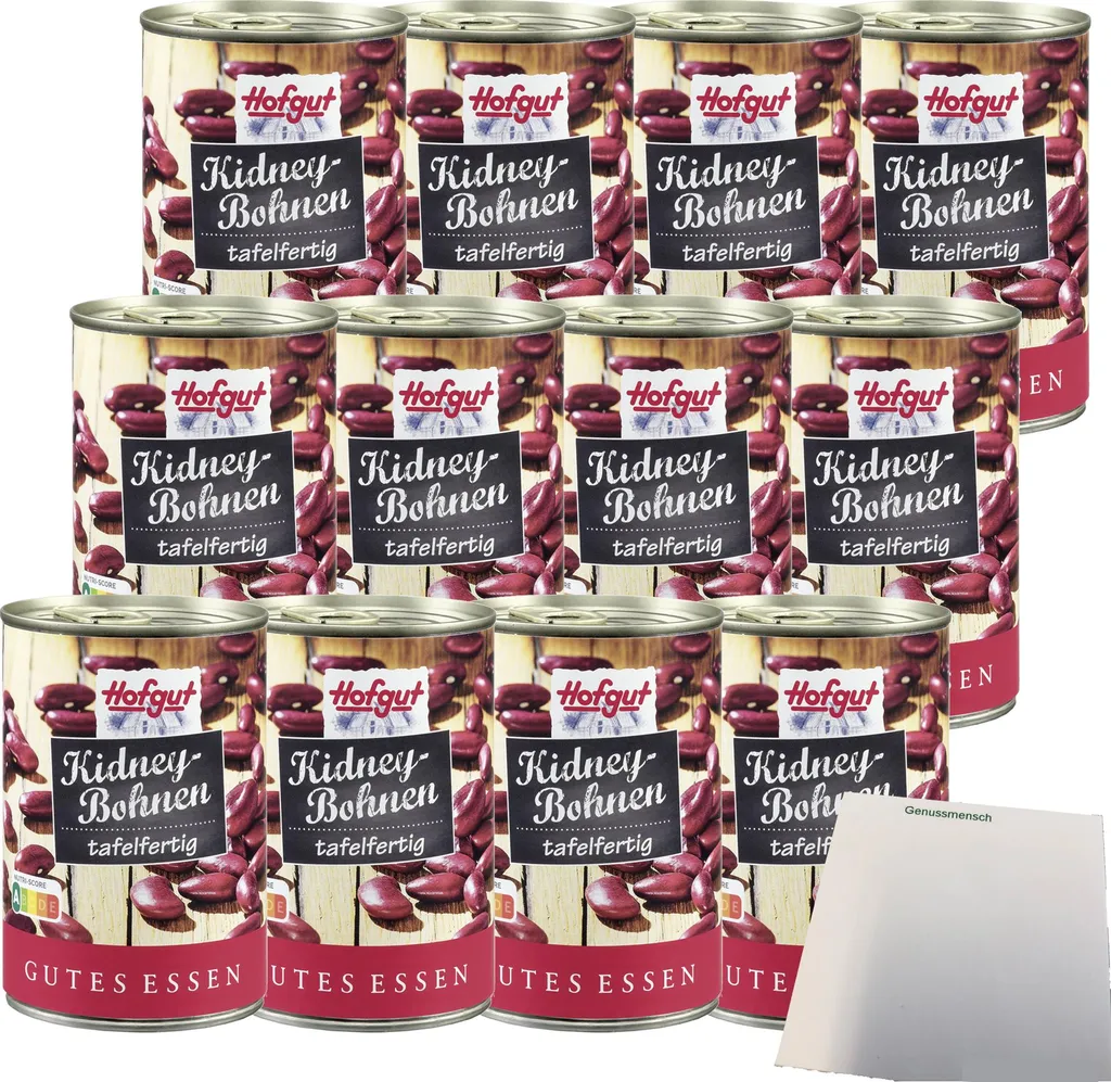 Hofgut Kidney Beans VPE (12x425ml cans) + usy Block 5112g