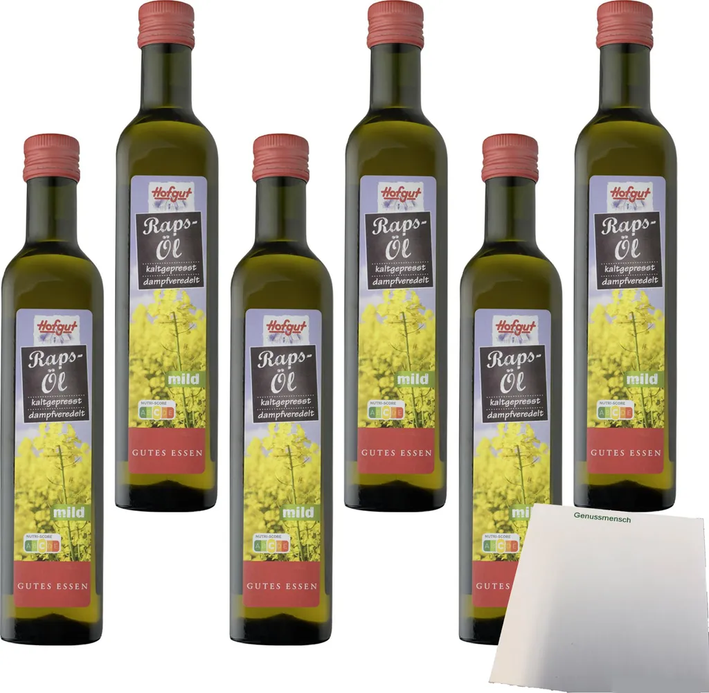 Hofgut Rapeseed Oil VPE (6x500ml bottles) + usy Block