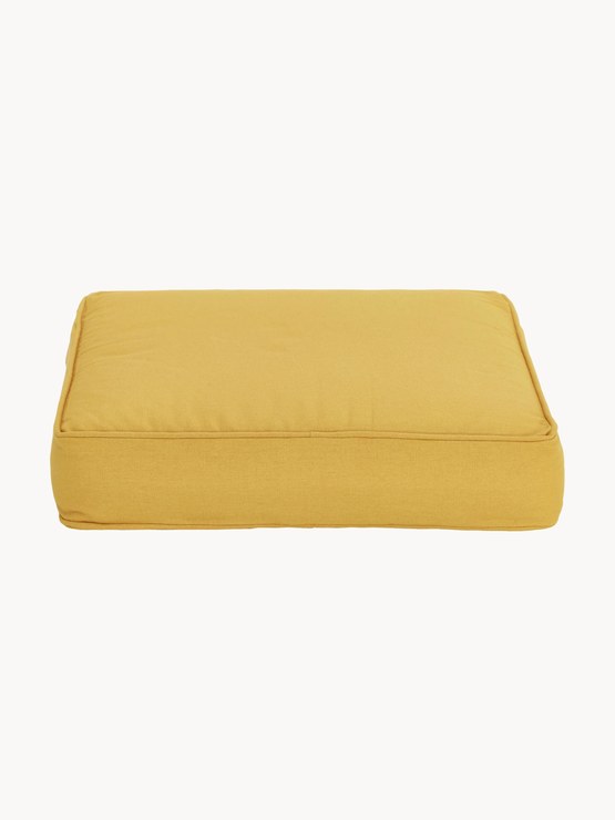 Westwing Collection Zoey high seat cushion, set of 2 - Sun yellow