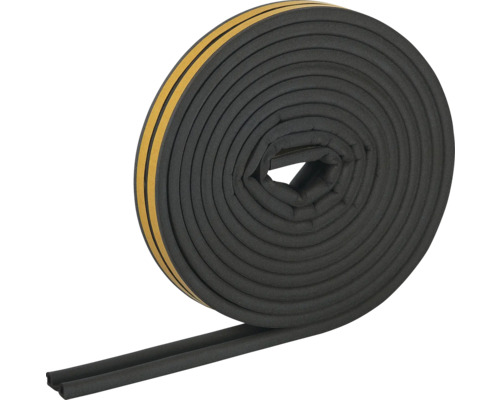 Fix-o-moll Hollow profile seal adhesive black 2x 9 mm x 3 m