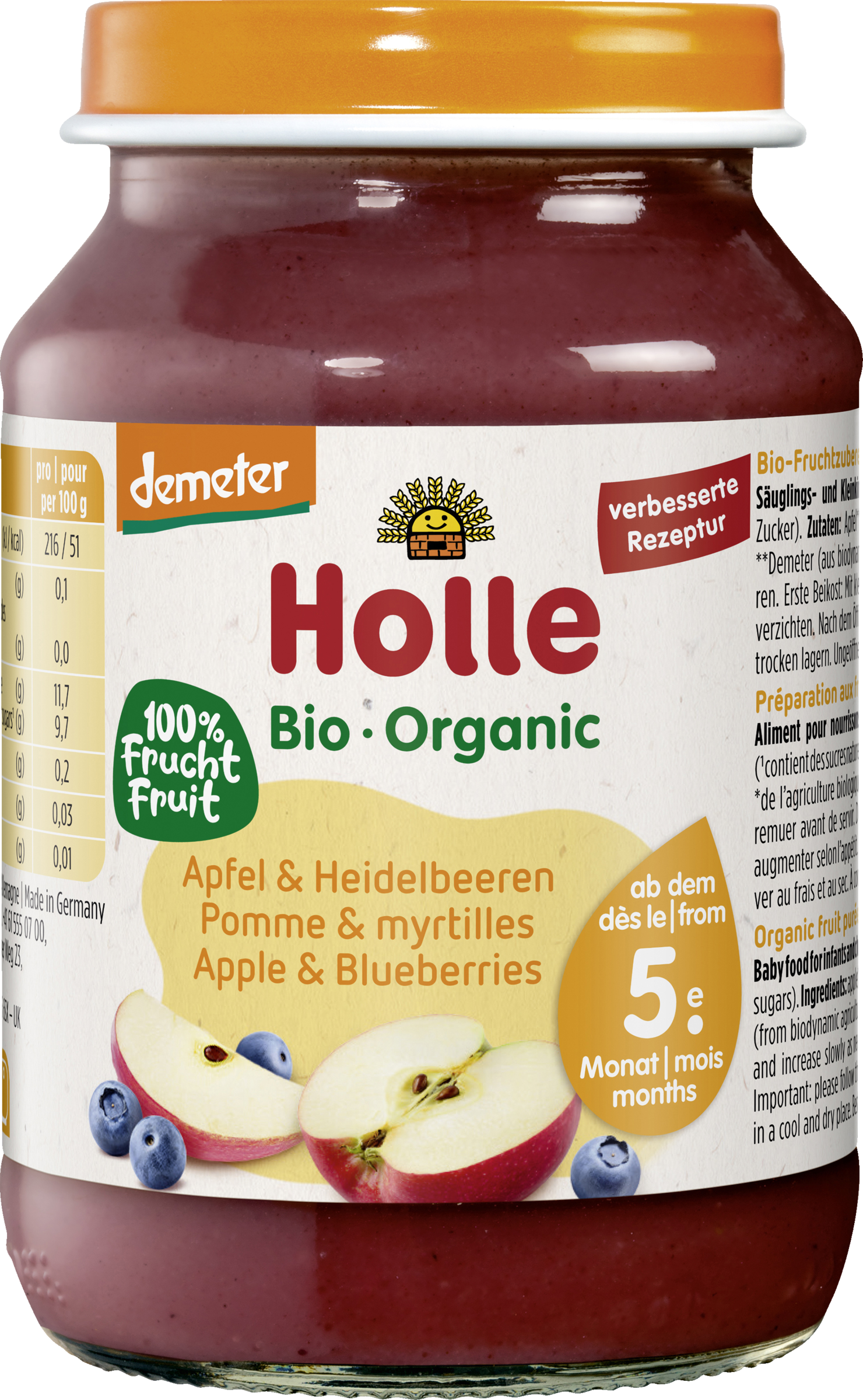 Holle Organic Apple & Blueberries from 5 months