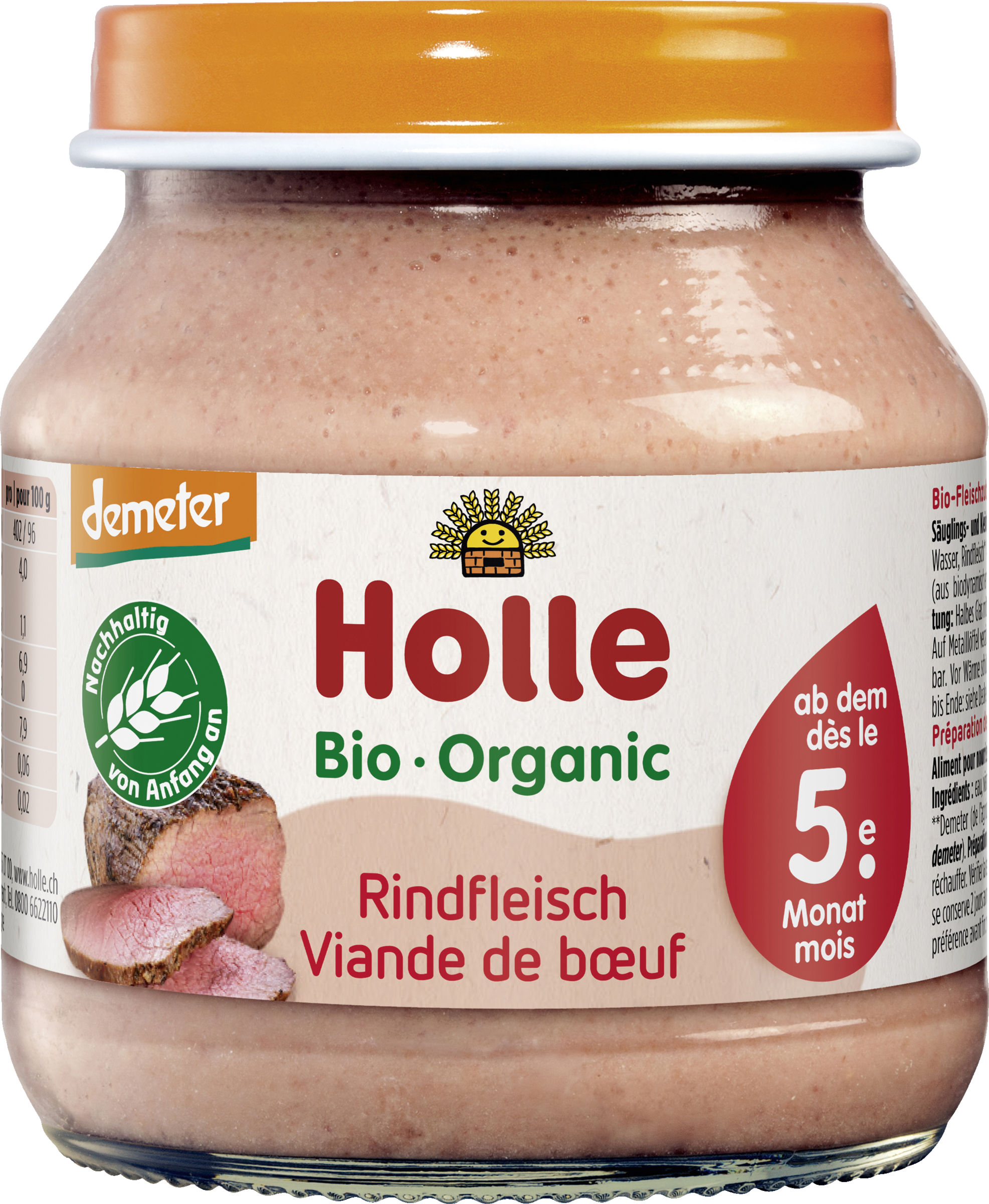 Holle beef from the 5th month