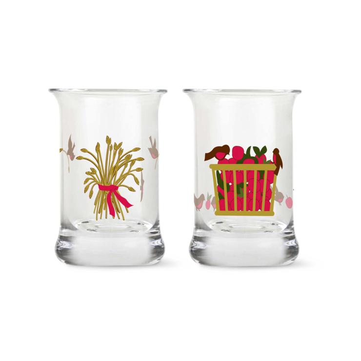 Holmegaard Christmas schnapps glass 2er pack