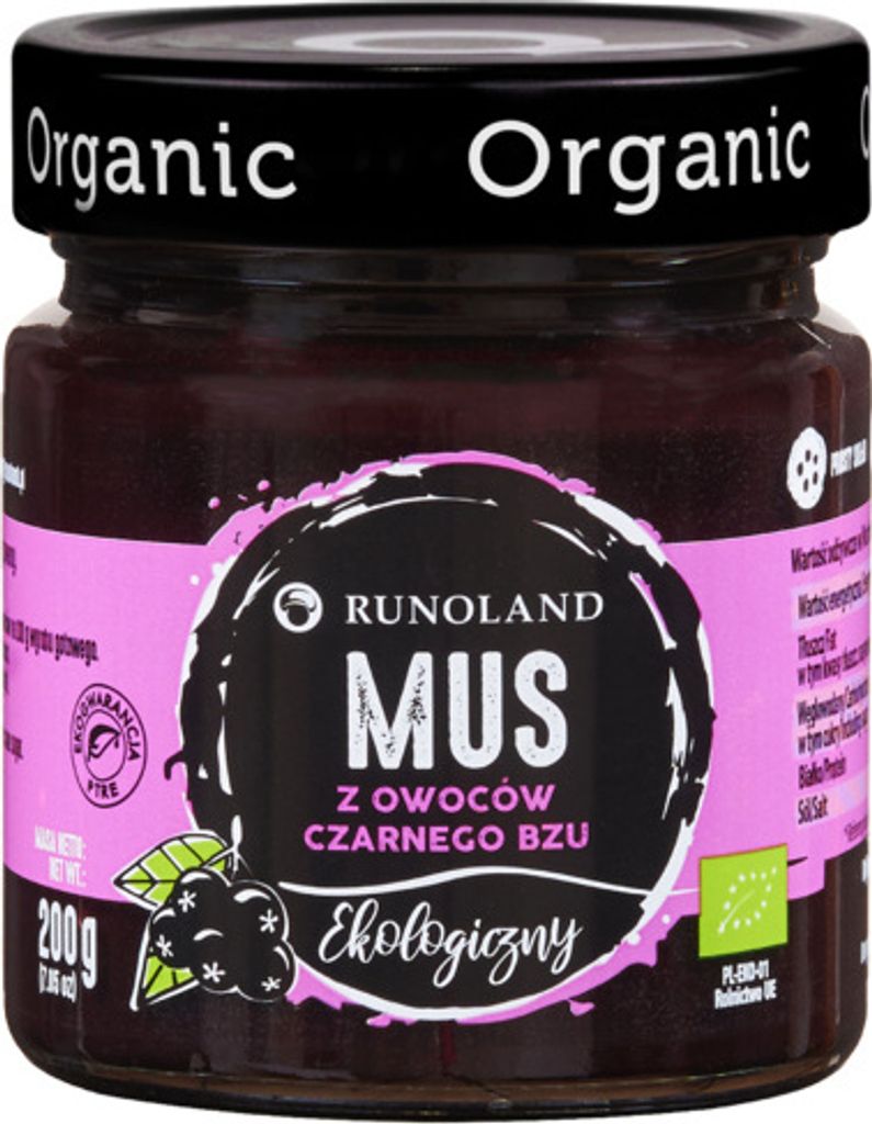 Biogo ELDERBERRY MOUSSE 200 g - RUNOLAND
