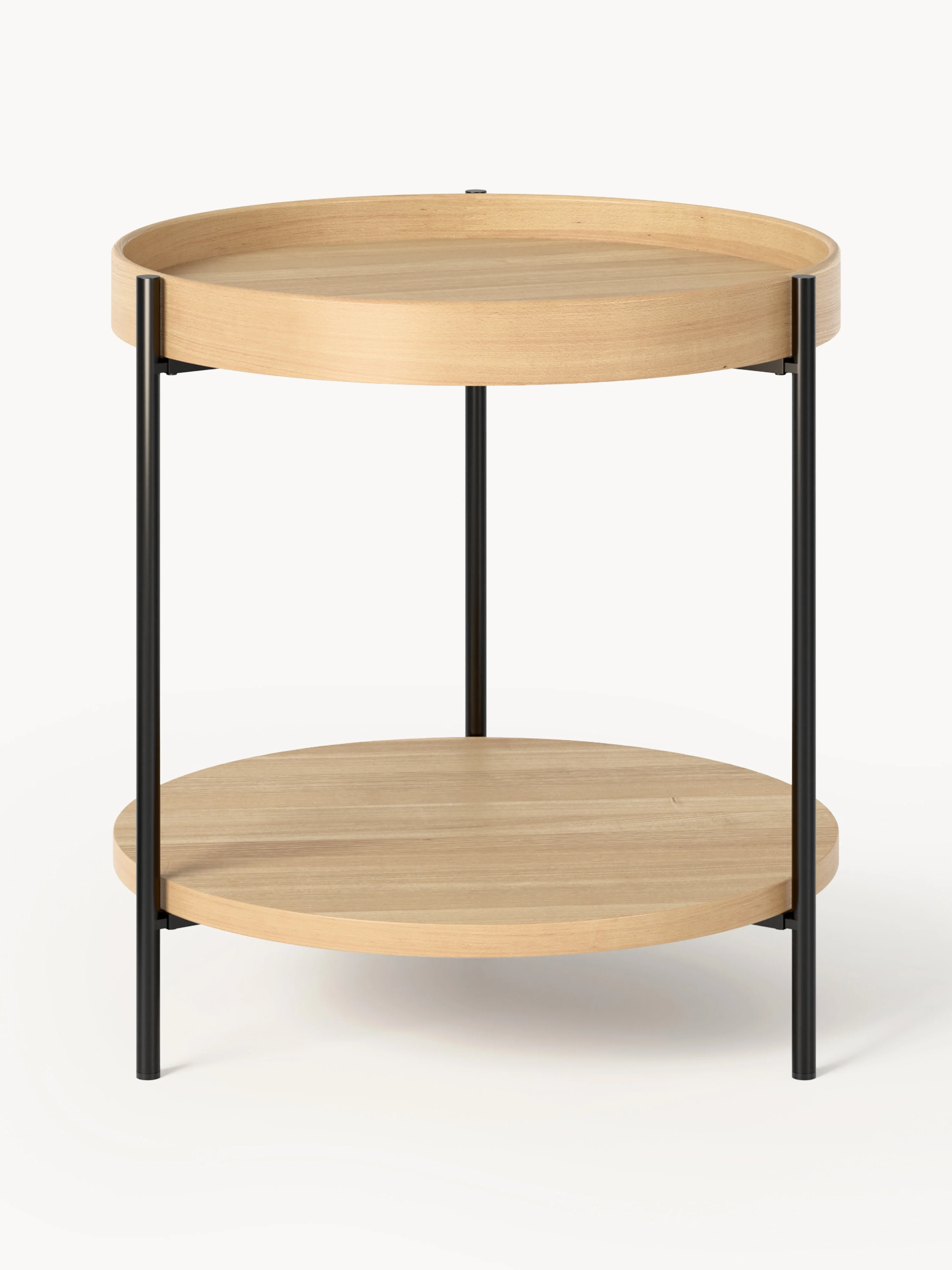 Westwing Collection Renee wooden side table, Ash wood