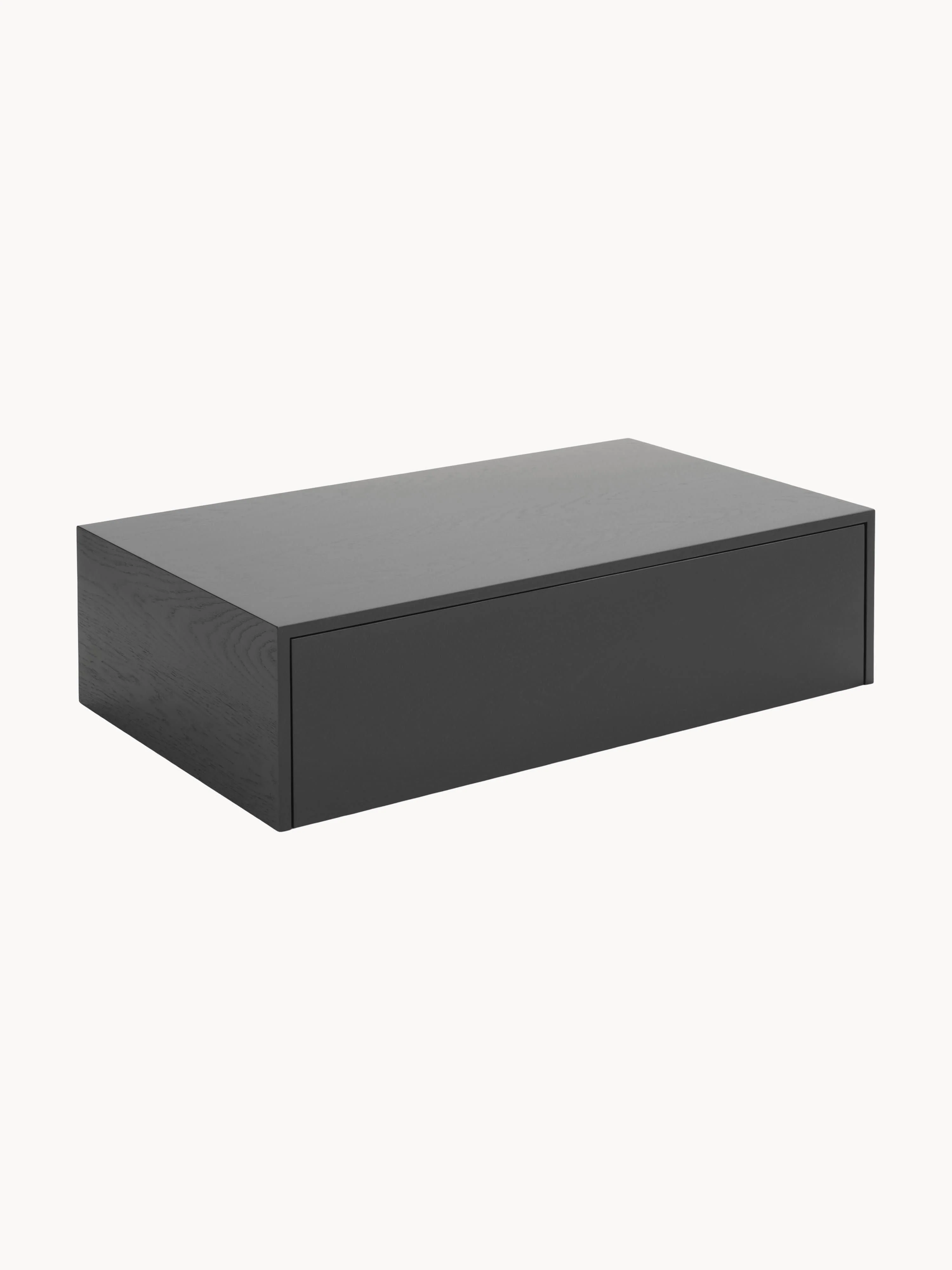 new-works Wooden coffee table, solid wood, Oak wood, stained black