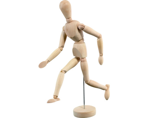 Wooden jointed doll 30 cm