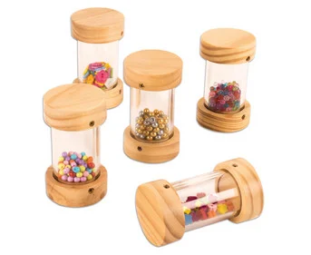 Wooden sensory rattles