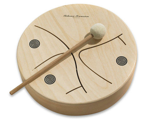 Wooden tambourine, 3-tone