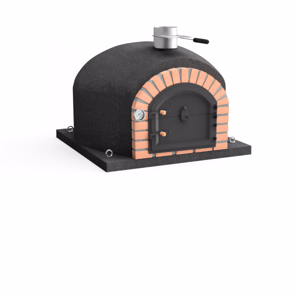 MOVELAR Gran Canaria 80 wood-burning stove, black, insulated with 3 ceramic layers