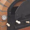 MOVELAR Vesuvius 120 Bordeaux wood-burning stove, insulated with 3 ceramic layers