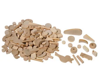 Wooden craft parts, approx. 200 pieces