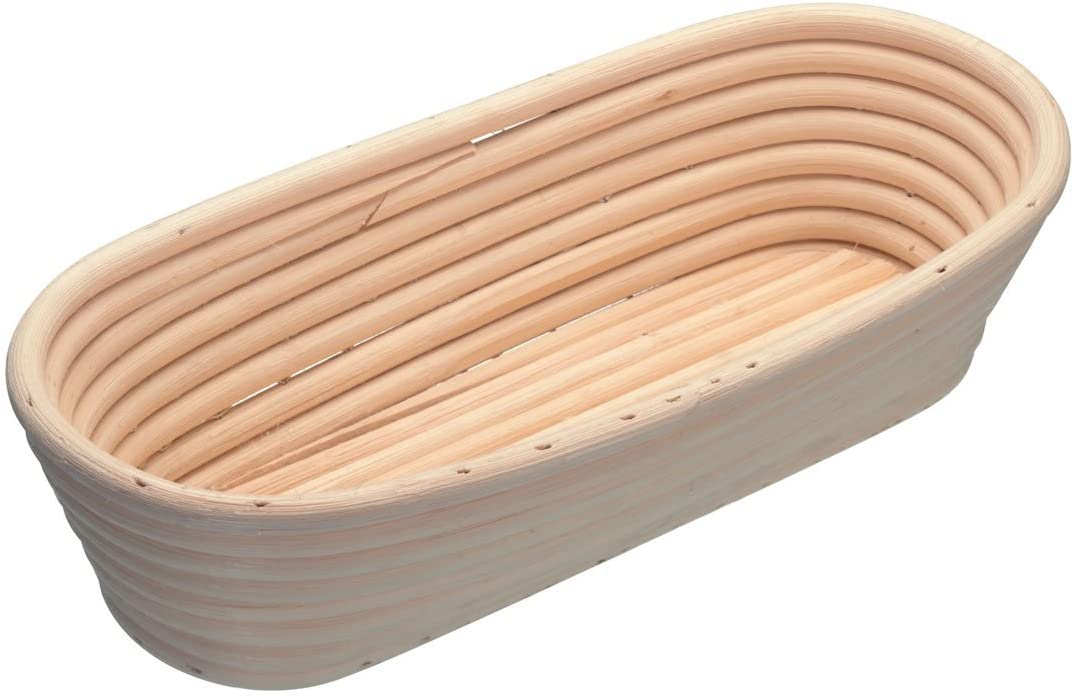 KitchenCraft Home Made Kitchen Craft Oval Loaf Proving Basket Rattan