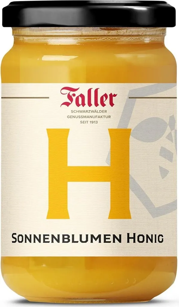 Faller Jams Honey from the Black Forest Gourmet Manufactory Faller, Sunflower Honey 380 grams